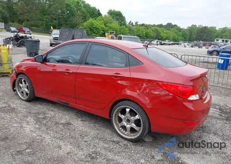 2013 Hyundai Accent Gls из США, поврежденный, VIN KMHCT4AEXDU306364